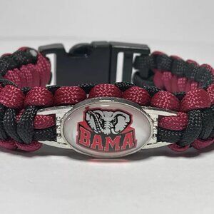 Alabama Crimson Tide NCAA "BAMA" Paracord Bracelet NEW